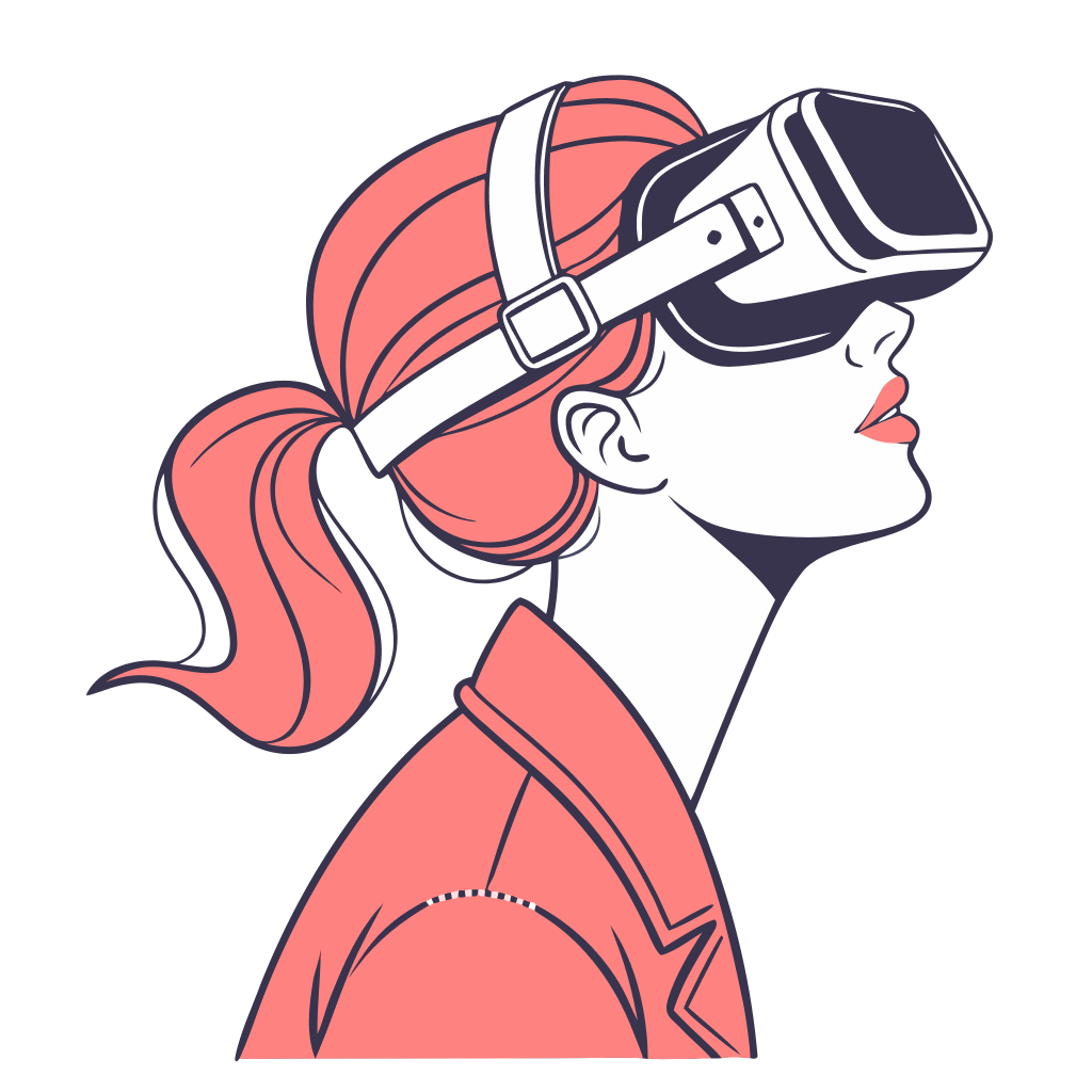 vector-illustration-of-a-woman-in-profile--wearing